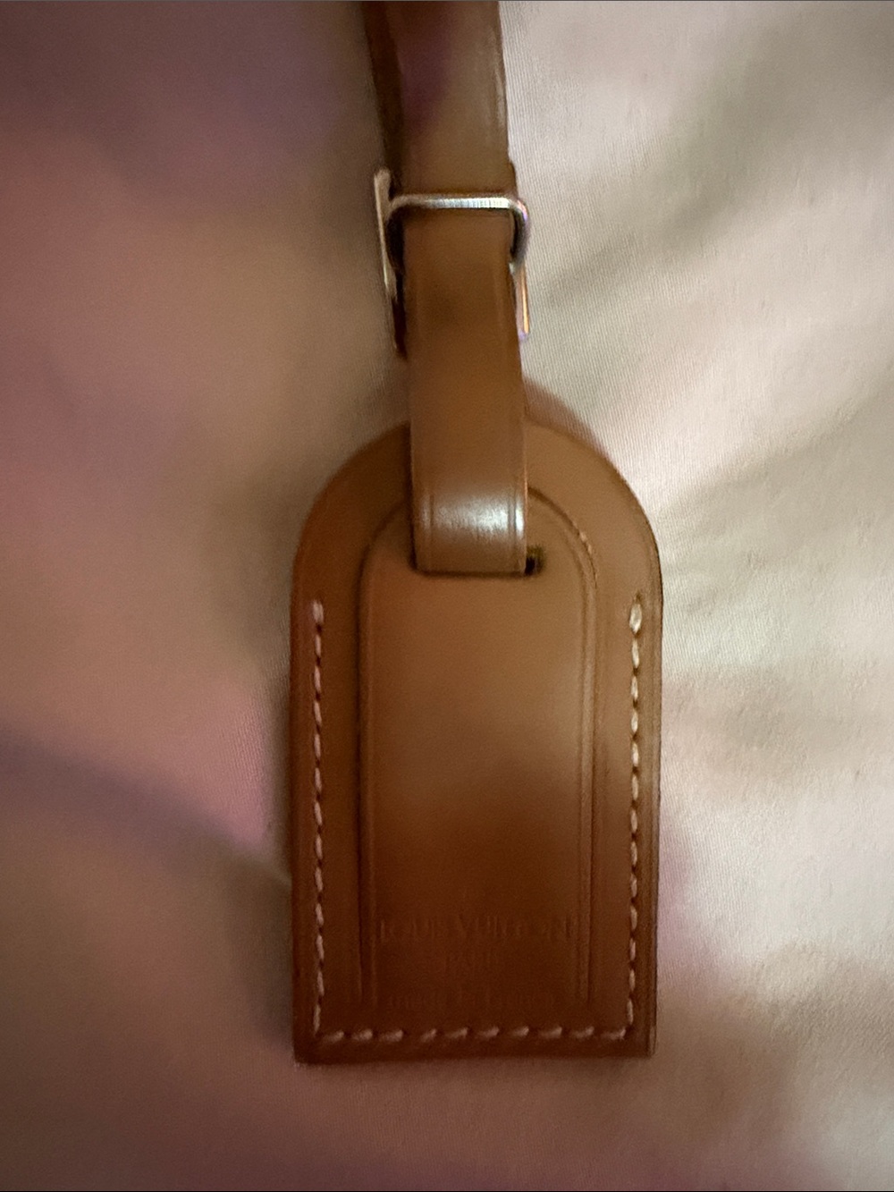Louis Vuitton Leather Luggage Tag - Brown